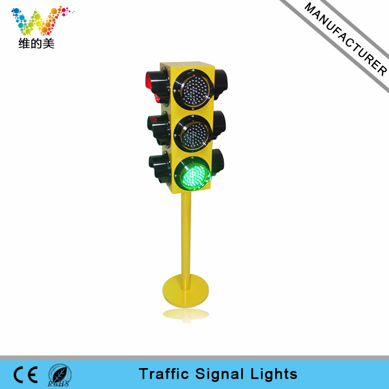 4 aspects 125mm portable mini teaching LED traffic signal light Wide