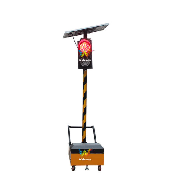 200mm Single Faced 2 Light Portable Traffic Light (2)