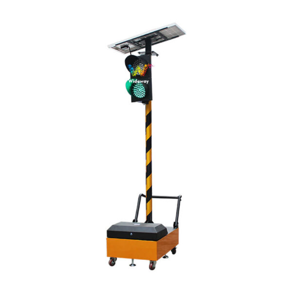 200mm Single Faced 2 Light Portable Traffic Light (5)