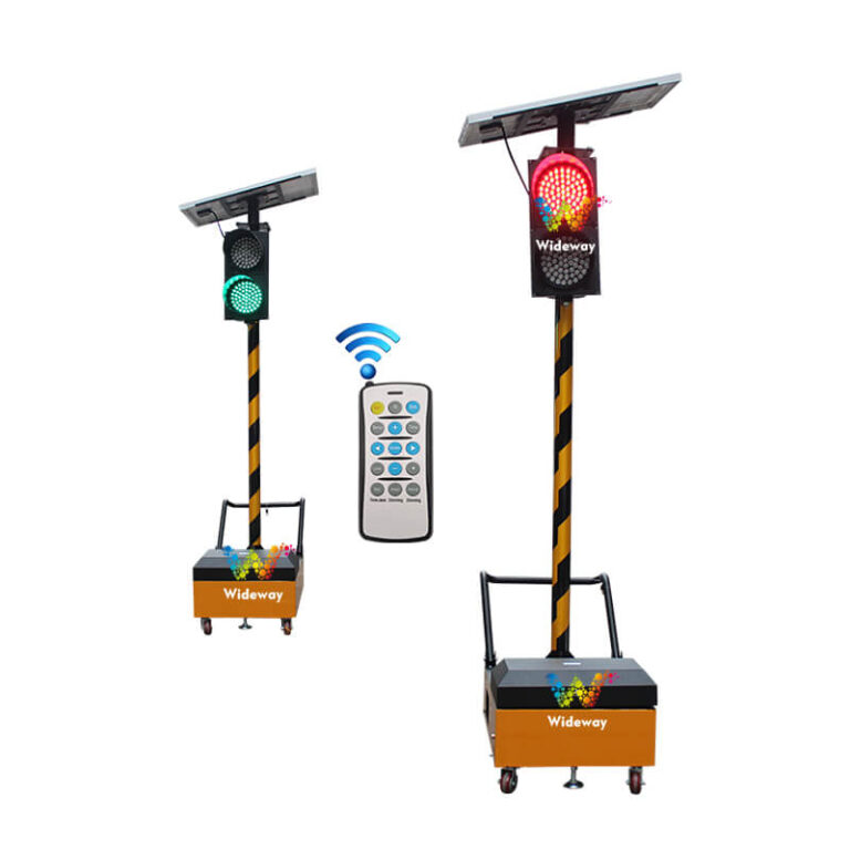 200mm Single Faced 2 Light Portable Traffic Light (6)