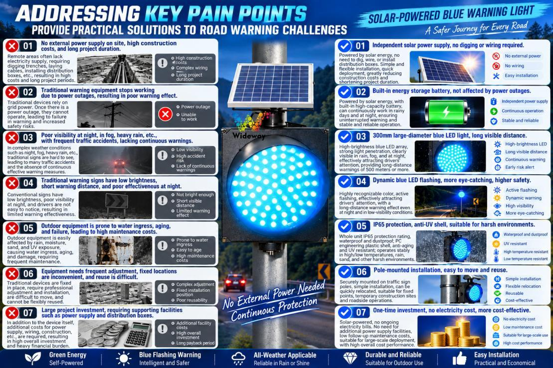 300 Type Solar Blue Flashing Light 4 (2)