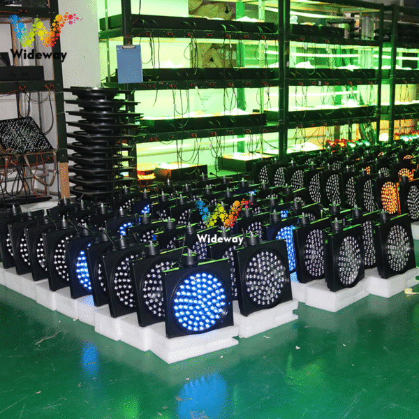 300mm Blue Flash Solar Powered Warning Lights