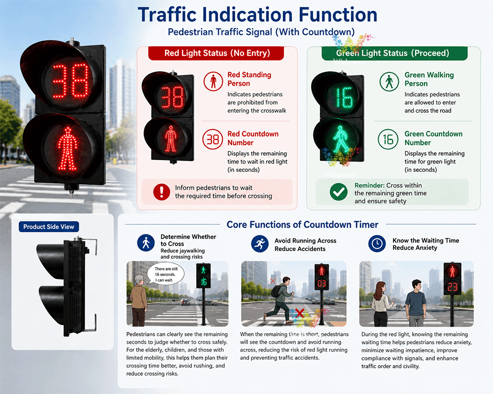 300mm Two Light Pedestrian Countdown Signal (1)