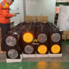 300mm Yellow Flashing Two Aspects Solar Powered Warning Lights2