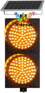 300mm Solar Dual Yellow Flasher 1