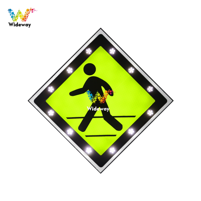750 X 750 Mm Pedestrian Solar Traffic Signs (3)