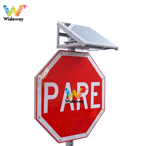 800x800mm Pare Solar Traffic Signs 1