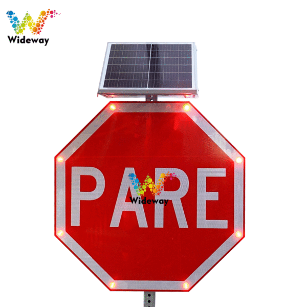 800x800mm Pare Solar Traffic Signs