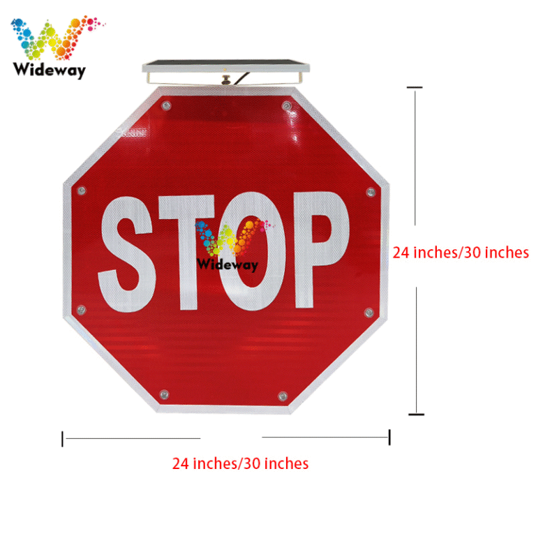 800x800mm Stop Solar Traffic Signs