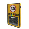 Radar Speed Detection With A Speed Limit Sign (2)