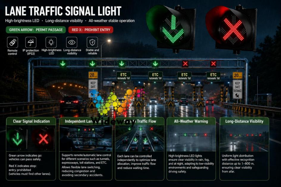 400mm Red Cross Green Arrow Light 3