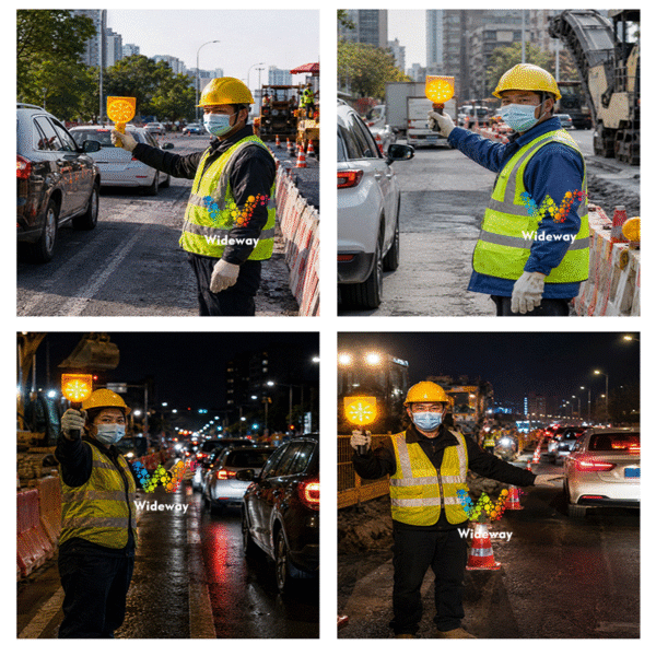 Handheld Solar Powered Warning Lights 4
