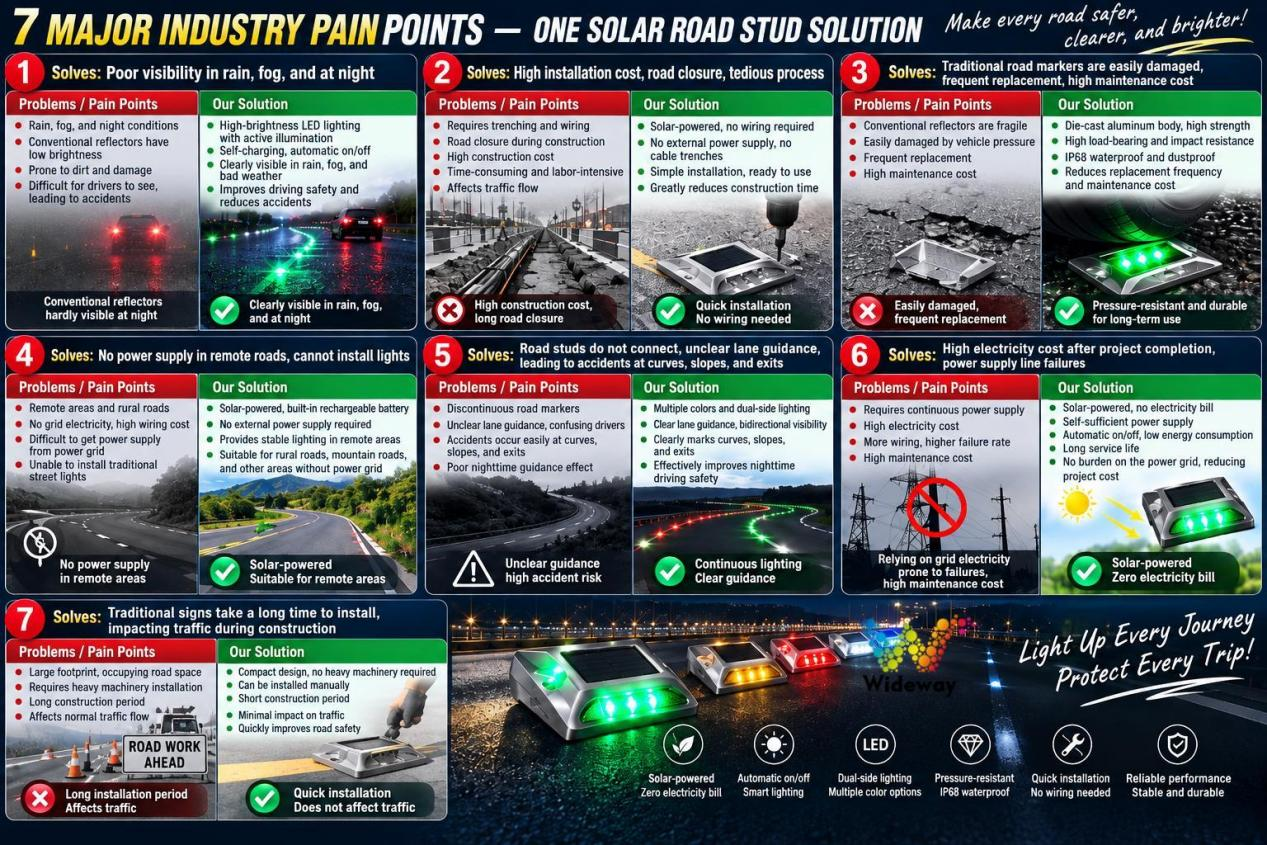 Solar 6led Dual Color Road Stud 3