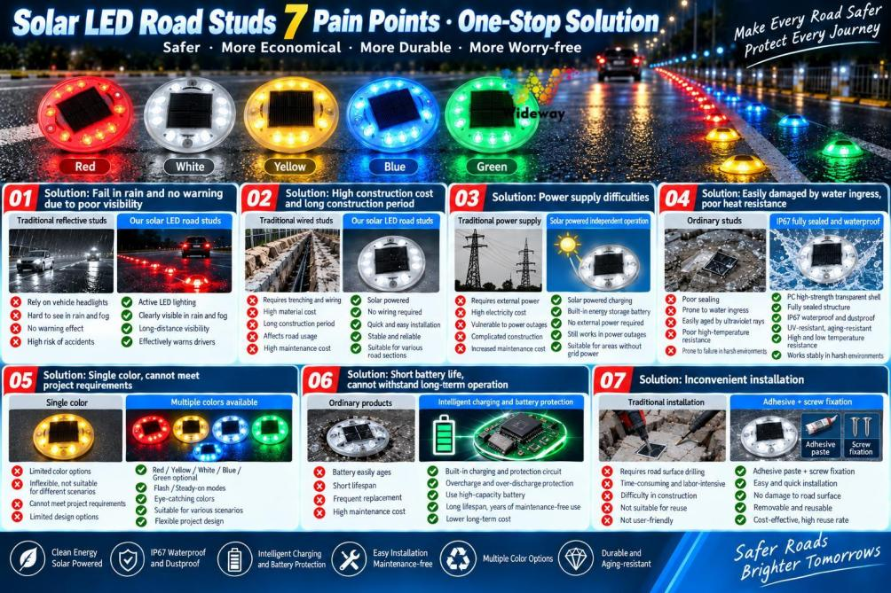 Solar Plastic Round Road Stud 3