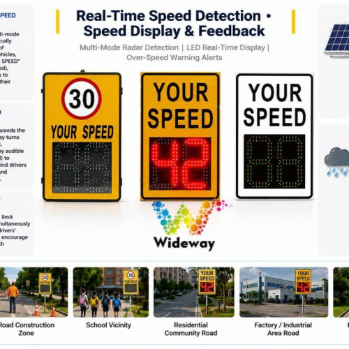 600×850mm Radar Speed Traffic Sign 2