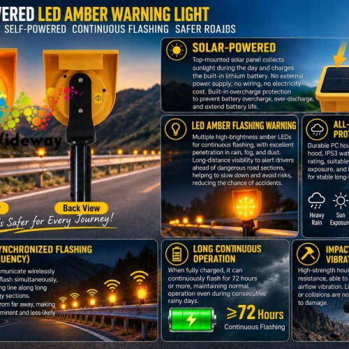 Handheld Solar Warning Light 2